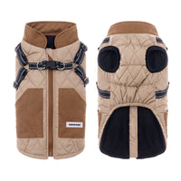 HKM-0223293 Thickened Waterproof Pet Clothing for Small Dogs - Autumn & Winter Wear