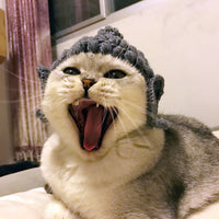 HKM-0223677 Cute Knitted Cat Hat for Pets - Available in Various Sizes