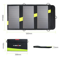 HKM-022419 Solar Powered Charger for Mobile Phones and Tablets - 5V14W and 5V20W Output, Oxford Cloth Design