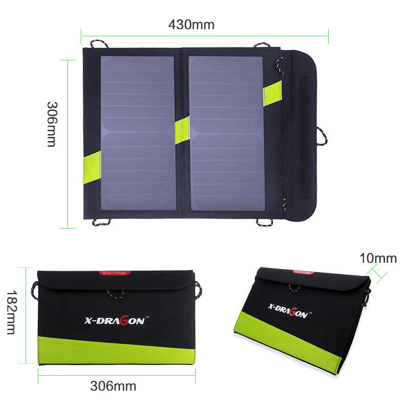 HKM-022419 Solar Powered Charger for Mobile Phones and Tablets - 5V14W and 5V20W Output, Oxford Cloth Design