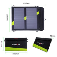 HKM-022419 Solar Powered Charger for Mobile Phones and Tablets - 5V14W and 5V20W Output, Oxford Cloth Design