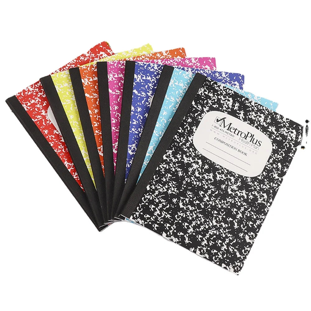 HKM-022483 Custom Printed A5 Academic Composition Notebook with 30 Pages of 80gsm Woodfree Ivory Paper