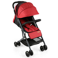 HKM-022547 Lightweight Folding Baby Stroller with Umbrella Canopy for Summer Travel and Newborns