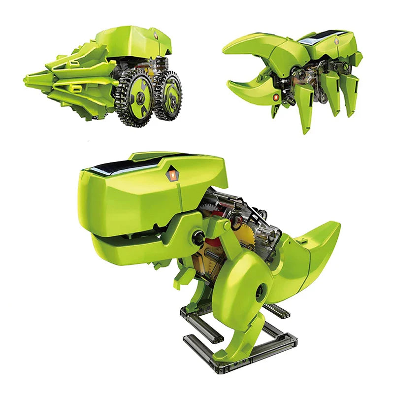 HKM-022611 DIY Solar-Powered Dinosaur Model Kit for Kids Ages 8-13, Educational STEM Toy