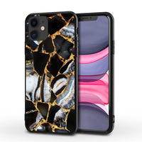 HKM-022611 Fashion Marbled Pattern TPU Back Cover for iPhone 5/5S/SE - Unisex Protective Shell