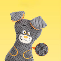 HKM-0226237 Interactive Dog Plush Toys with Squeakers for Teeth Cleaning and Playtime in Adorable Animal Shapes
