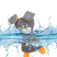 HKM-0226237 Interactive Dog Plush Toys with Squeakers for Teeth Cleaning and Playtime in Adorable Animal Shapes