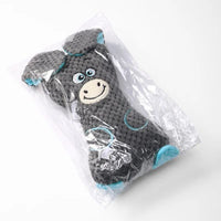 HKM-0226237 Interactive Dog Plush Toys with Squeakers for Teeth Cleaning and Playtime in Adorable Animal Shapes