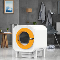 HKM-022803 Fully Automatic Smart Cat Litter Tray with 20L Capacity, Air Purification, WiFi App Access, Eco-Friendly Design