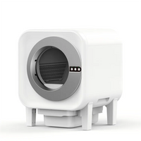 HKM-022803 Fully Automatic Smart Cat Litter Tray with 20L Capacity, Air Purification, WiFi App Access, Eco-Friendly Design