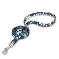 HKM-0228413 Floral Pattern Hand-Held Rope for Cats and Dogs - Durable Nylon Design, 1.3cm Width, 120cm Length