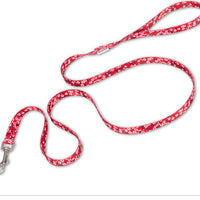 HKM-0228413 Floral Pattern Hand-Held Rope for Cats and Dogs - Durable Nylon Design, 1.3cm Width, 120cm Length