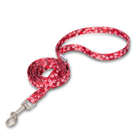 HKM-0228413 Floral Pattern Hand-Held Rope for Cats and Dogs - Durable Nylon Design, 1.3cm Width, 120cm Length