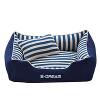 HKM-0228669 Removable and Washable Dog Kennel Mat with Mini Pillow - Four Seasons Design, Various Sizes Available