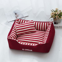 HKM-0228669 Removable and Washable Dog Kennel Mat with Mini Pillow - Four Seasons Design, Various Sizes Available