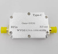 HKM-022867 Low Noise Amplifier 10M-6GHz Gain 30dB Compact RF Signal Receiver Front End