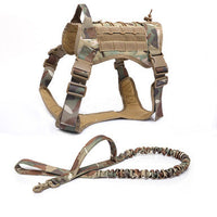 HKM-022867 Tactical Outdoor Camouflage Pet Vest - Durable Nylon with Adjustable Fit