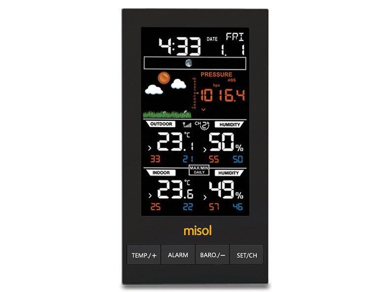 HKM-022867 Wireless Indoor Outdoor Weather Station with Temperature and Humidity Sensor
