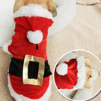 HKM-0228797 Cozy Red Plaid Dog Vest & Skirt Set for Small Dogs - Winter Pet Clothing