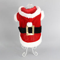 HKM-0228797 Cozy Red Plaid Dog Vest & Skirt Set for Small Dogs - Winter Pet Clothing