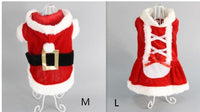 HKM-0228797 Cozy Red Plaid Dog Vest & Skirt Set for Small Dogs - Winter Pet Clothing