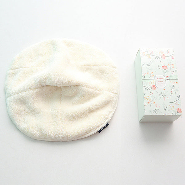 HKM-022931 Hydrating Facial Cold Compress Towel - Soft Coral Fleece, Off-White, 24x24 cm