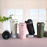 HKM-022931 Stainless Steel Travel Coffee Mug with Intelligent Temperature Display