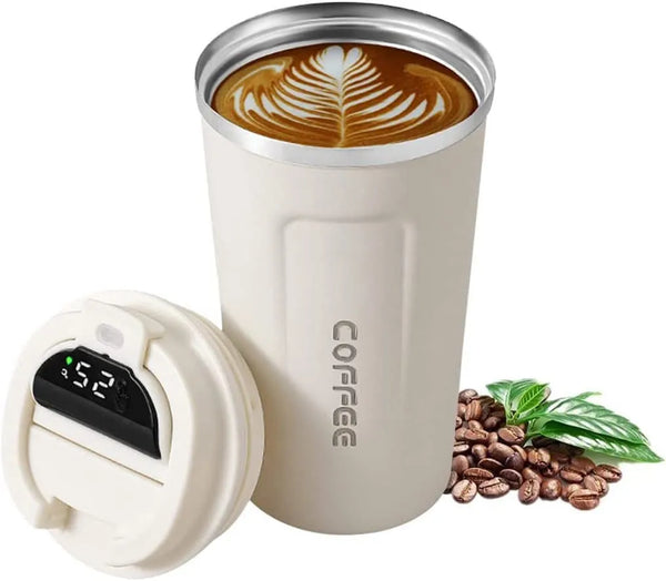 HKM-022931 Stainless Steel Travel Coffee Mug with Intelligent Temperature Display