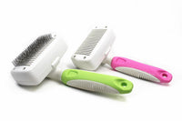 HKM-0230205 Automatic Dog Hair Removal Wire Comb for Teddy, Bichon, Golden Retriever - Easy Grooming Tool
