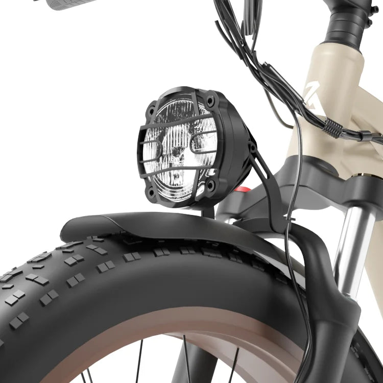 HKM-023059 2000W Electric Fat Bike with 22.4Ah Lithium Battery, 26" Fat Tires, and 7-Speed Gears