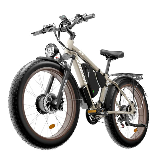 HKM-023059 2000W Electric Fat Bike with 22.4Ah Lithium Battery, 26" Fat Tires, and 7-Speed Gears