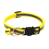 HKM-0232381 Reflective Polyester Cat Collar with Colorful Bell ¨C Adjustable 19-32cm