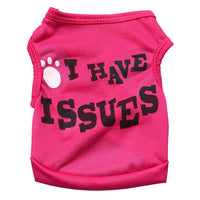 HKM-0232765 Spring & Summer Polyester Pet Vest for Dogs - Blue, Rose Red, Pink Sizes XS to XXL