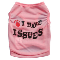 HKM-0232765 Spring & Summer Polyester Pet Vest for Dogs - Blue, Rose Red, Pink Sizes XS to XXL