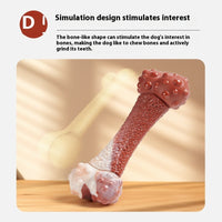 HKM-0233021 Durable Nylon Polka Dot Bone Dog Toy Set - Medium/Large Chewing Aid