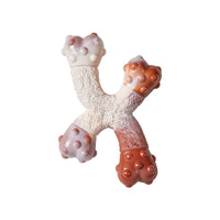 HKM-0233021 Durable Nylon Polka Dot Bone Dog Toy Set - Medium/Large Chewing Aid