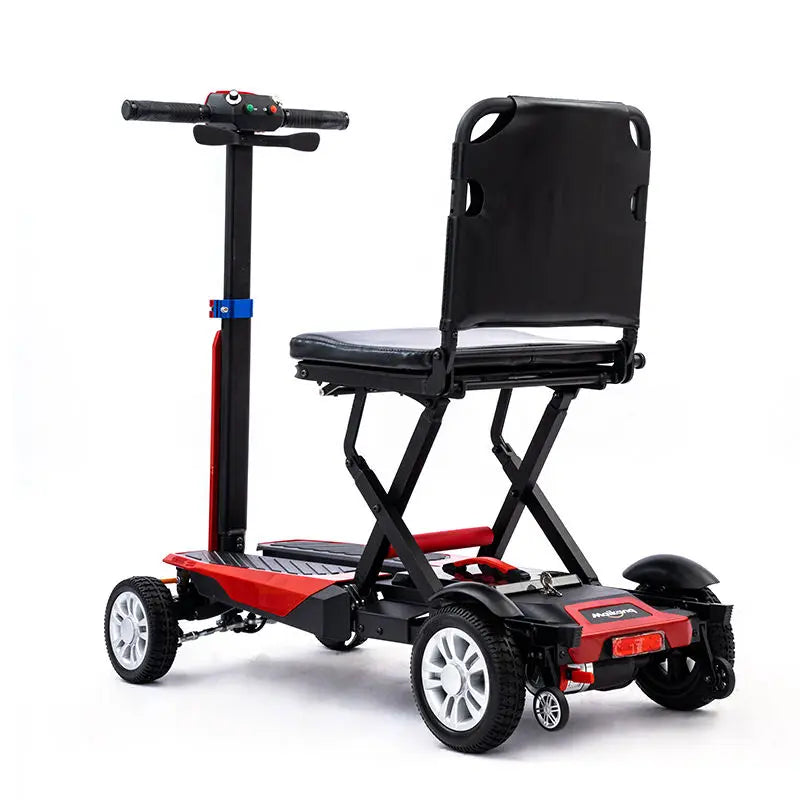 HKM-023379 Lightweight Aluminum Frame Mobility Scooter with Brushless Motors, Easy Folding Design for Seniors