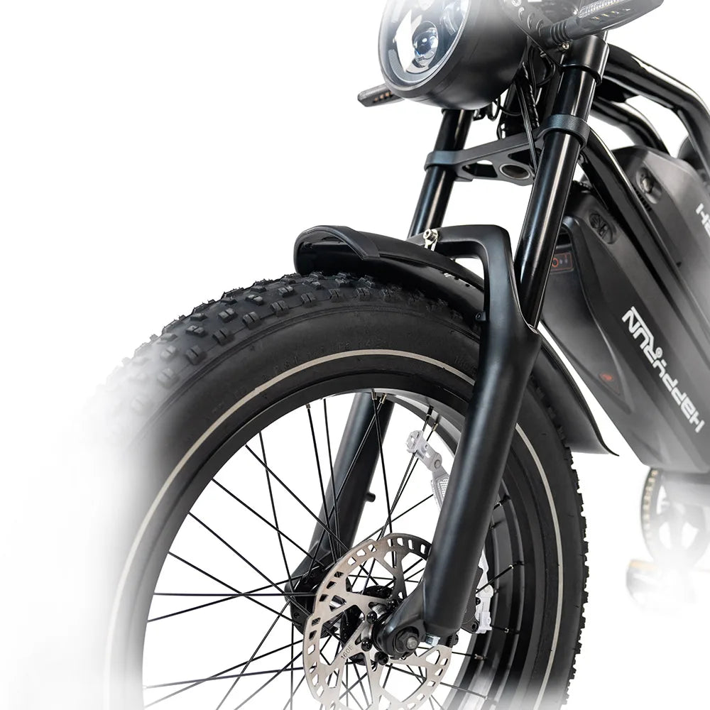 HKM-023443 HappyRun G70 Fast Electric Cargo Bike with 2000W Dual Battery and 48V System