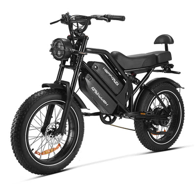 HKM-023443 HappyRun G70 Fast Electric Cargo Bike with 2000W Dual Battery and 48V System