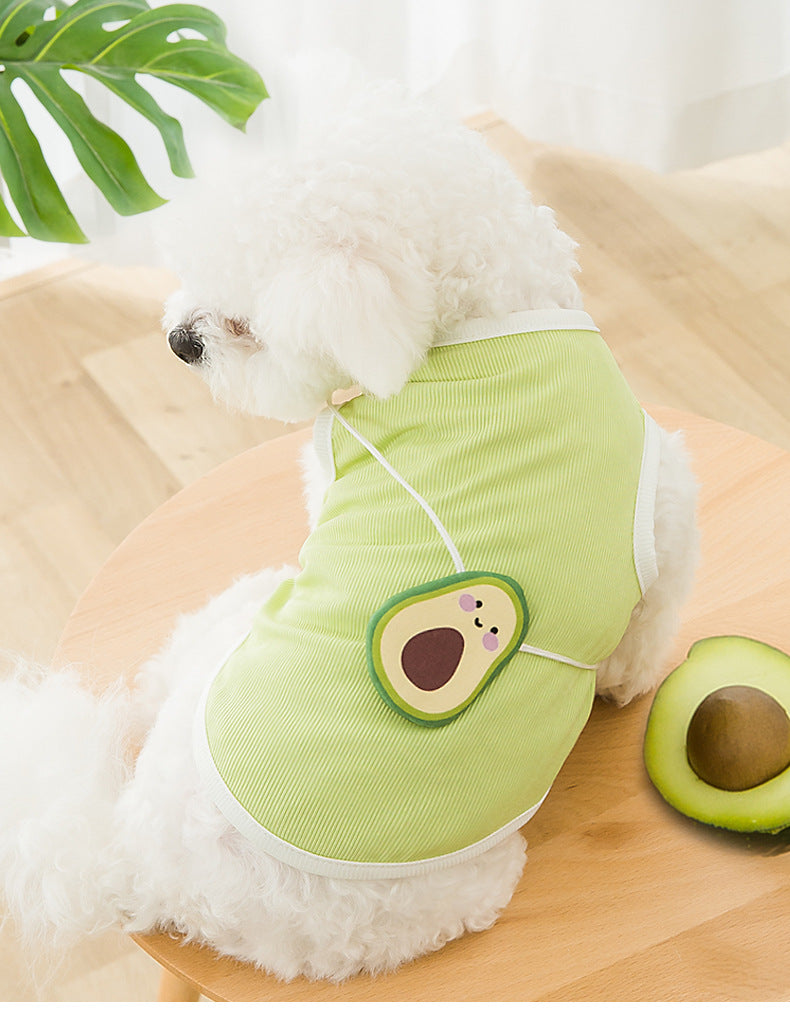HKM-0234941 Breathable Ice Thread Vest for Small Dogs in Cute Style