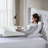 HKM-023507 Wedge Pillow for Elevated Support with 100% Polyester Cover and Memory Foam Comfort