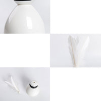 HKM-0235197 Funny Cat Tumbler Toy - Interactive ABS Design with Feather Replacements in Multiple Colors