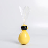 HKM-0235197 Funny Cat Tumbler Toy - Interactive ABS Design with Feather Replacements in Multiple Colors