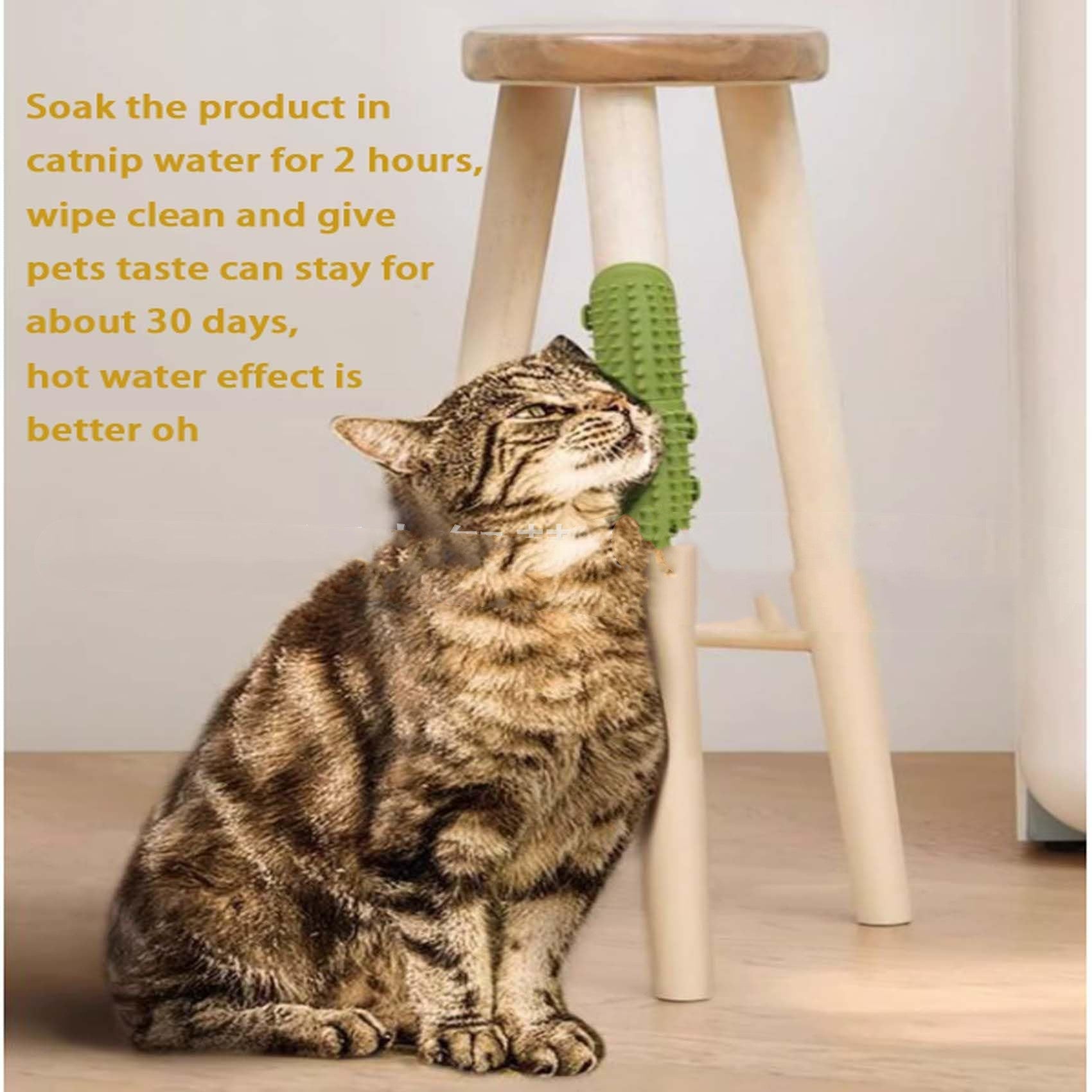 HKM-0235965 Pink and Oily Green Cat Toy - Playful Porcelain Pet Accessory