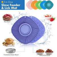 HKM-0236349 Non-Slip Slow Feeder Puzzle Bowl for Small and Medium Dogs and Cats