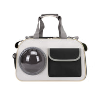 HKM-0236605 Portable Pet Backpack for Cats - Medium Soft Nylon Space Capsule Design, Available in Green, Yellow, Black