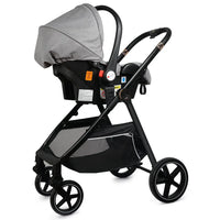 HKM-023699 2-in-1 Landscape Stroller Baby Carriage - Foldable Travel System for Infants