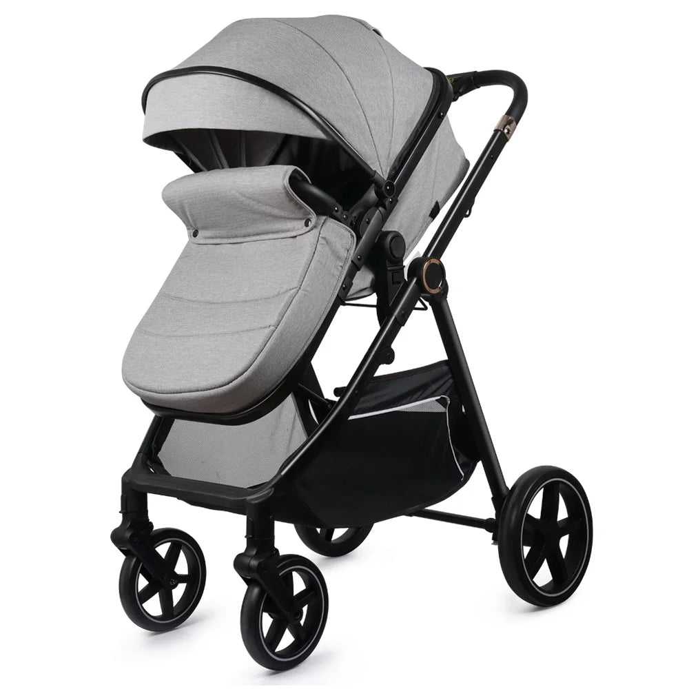 HKM-023699 2-in-1 Landscape Stroller Baby Carriage - Foldable Travel System for Infants