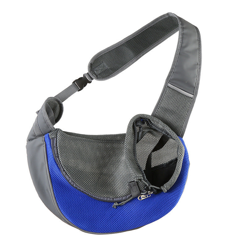 HKM-0237629 Outdoor Travel Mesh Pet Carrier Sling Bag for Small Dogs and Cats, Single Shoulder Tote