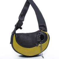 HKM-0237629 Outdoor Travel Mesh Pet Carrier Sling Bag for Small Dogs and Cats, Single Shoulder Tote